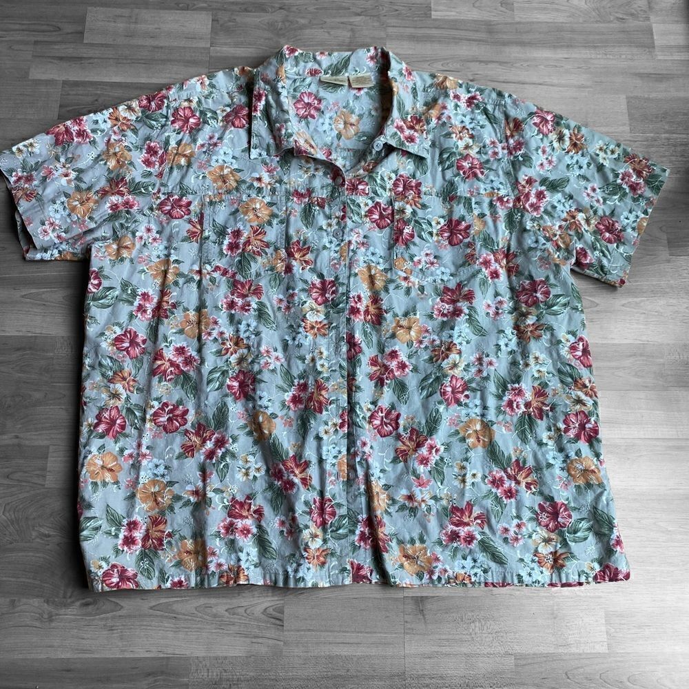 Bobbie Brooks Floral Top Size 22W 24W